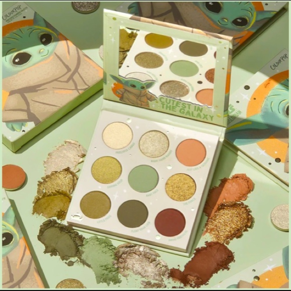 Colurpop x The Mandelorian the Child palette